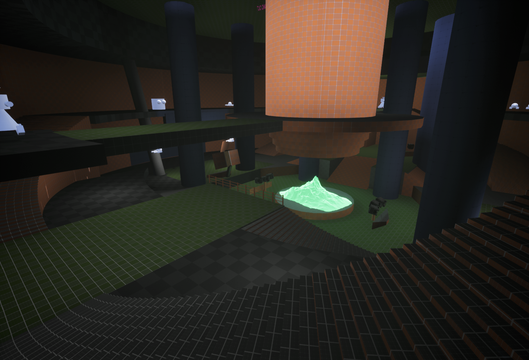 Cargo facility exterior environment