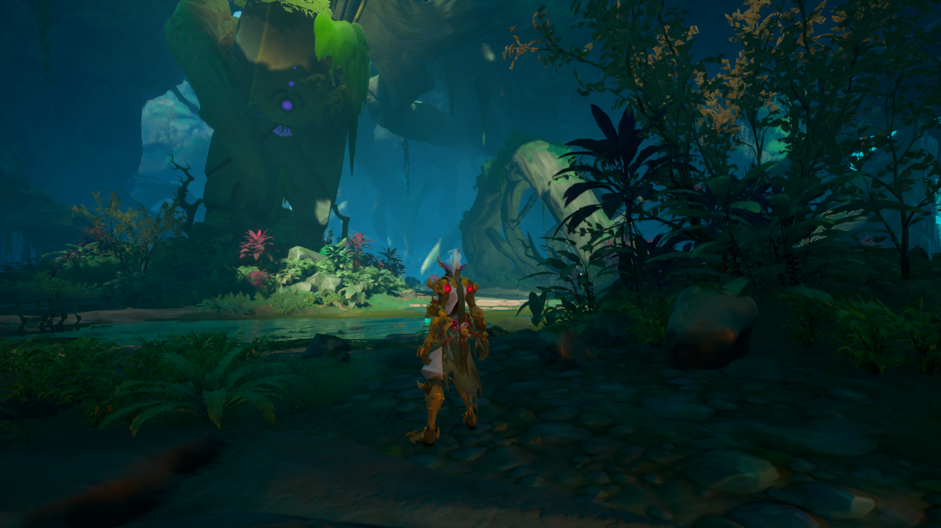 Player standing in The Crucible